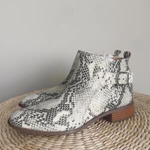 Steven by Steve Madden Chavi Snakeskin Ankle Boot